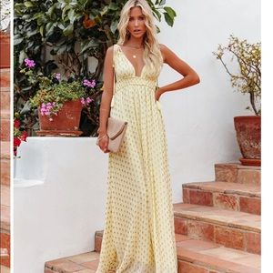 MAJESTIC METALLIC DETAILED MAXI DRESS